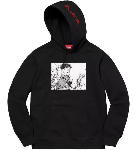 送料無料 即決 新品未使用 Sサイズ 17AW Supreme Akira Arm Hooded