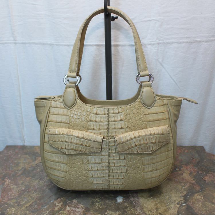 RODANIA CROCODILE LEATHER HAND BAG MADE IN VIETNAM/ロダニア