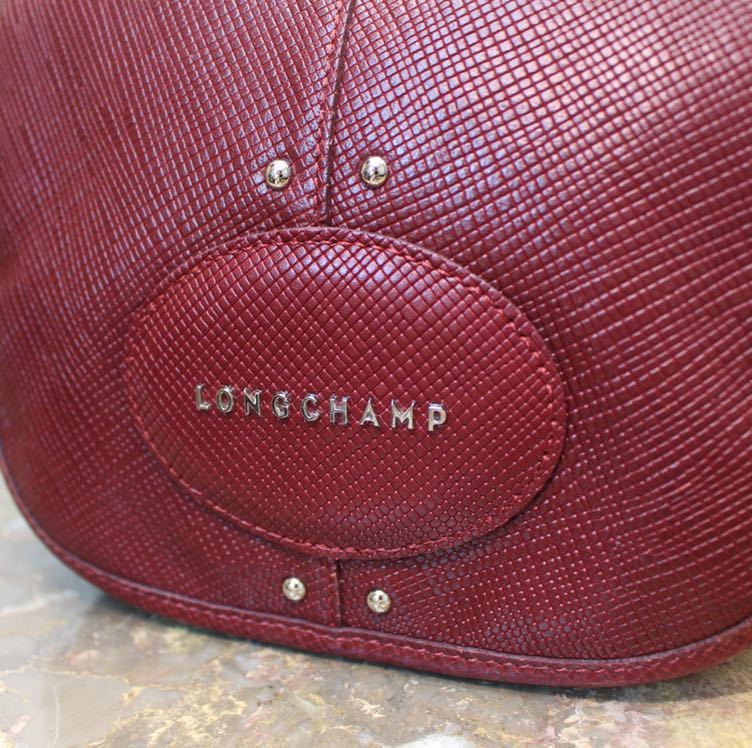 LONGCHAMP KUADORI LEATHER SHOULDER BAG MADE IN FRANCE/ロンシャンクアドリレザーショルダーバッグ