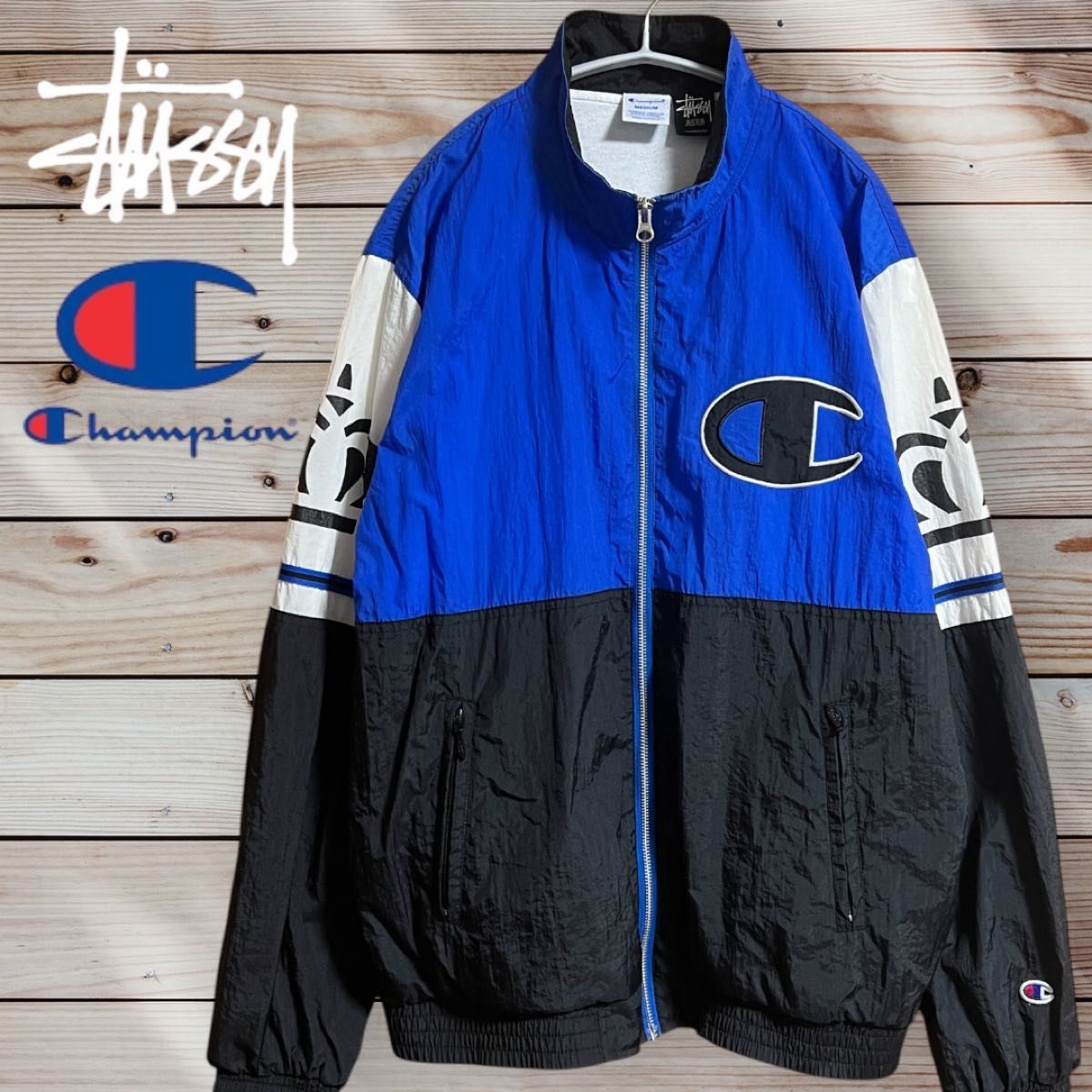 Stussy × Champion ナイロンジャケット|Yahoo!フリマ(旧PayPay Stussy × Champion ナイロンジャケット|Yahoo!フリマ(旧PayPay