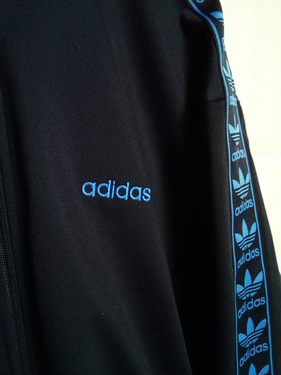  быстрое решение * бесплатная доставка * Adidas *to зеркальный . il * с вышитым логотипом * спортивная куртка *M размер * темно-синий * мужской * джерси * tops *adidas