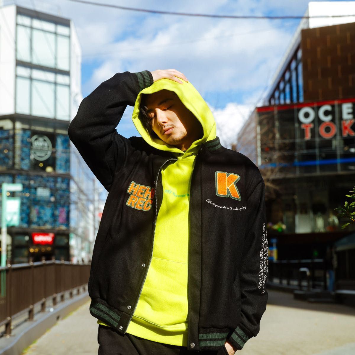 藤井風 オフィシャルグッズ Workin' Hard スタジャン M(Short 藤井風 オフィシャルグッズ Workin' Hard スタジャン M(Short