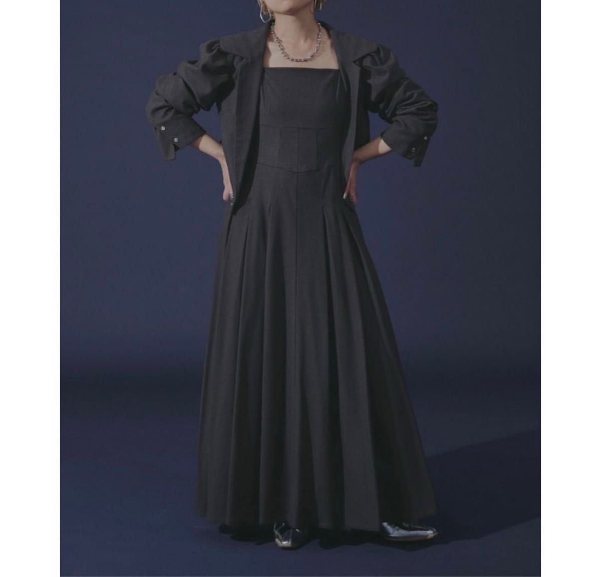 特価ブランド Ezick エジック レディース ロングワンピース ドレス オケージョン ワンピース 結婚式 秋服 冬服 M スーツ・フォーマル・ドレス