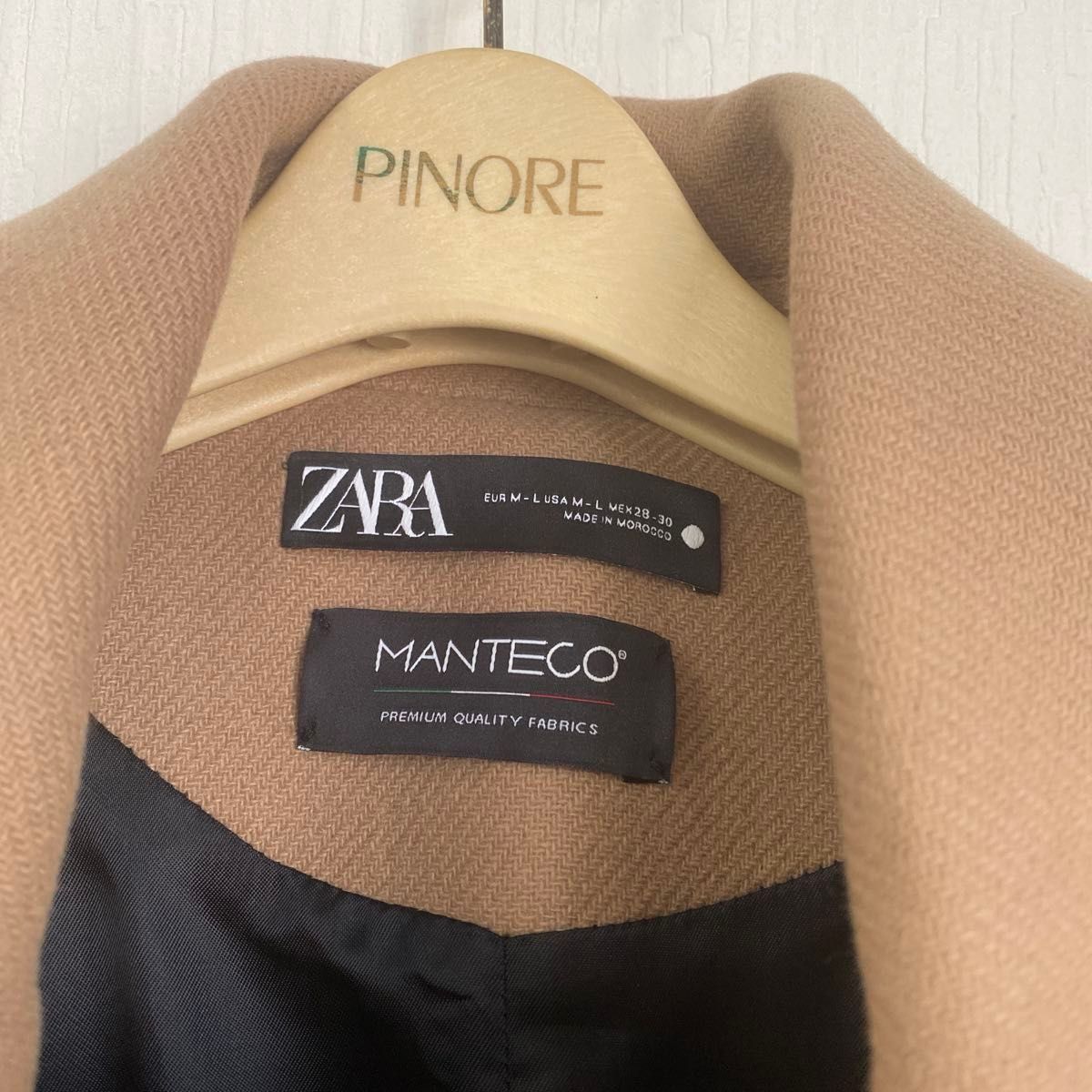 ZARA MANTECO オーバーサイズ ウール ブレンド クロップドコート ZARA MANTECO オーバーサイズ ウール ブレンド クロップドコート