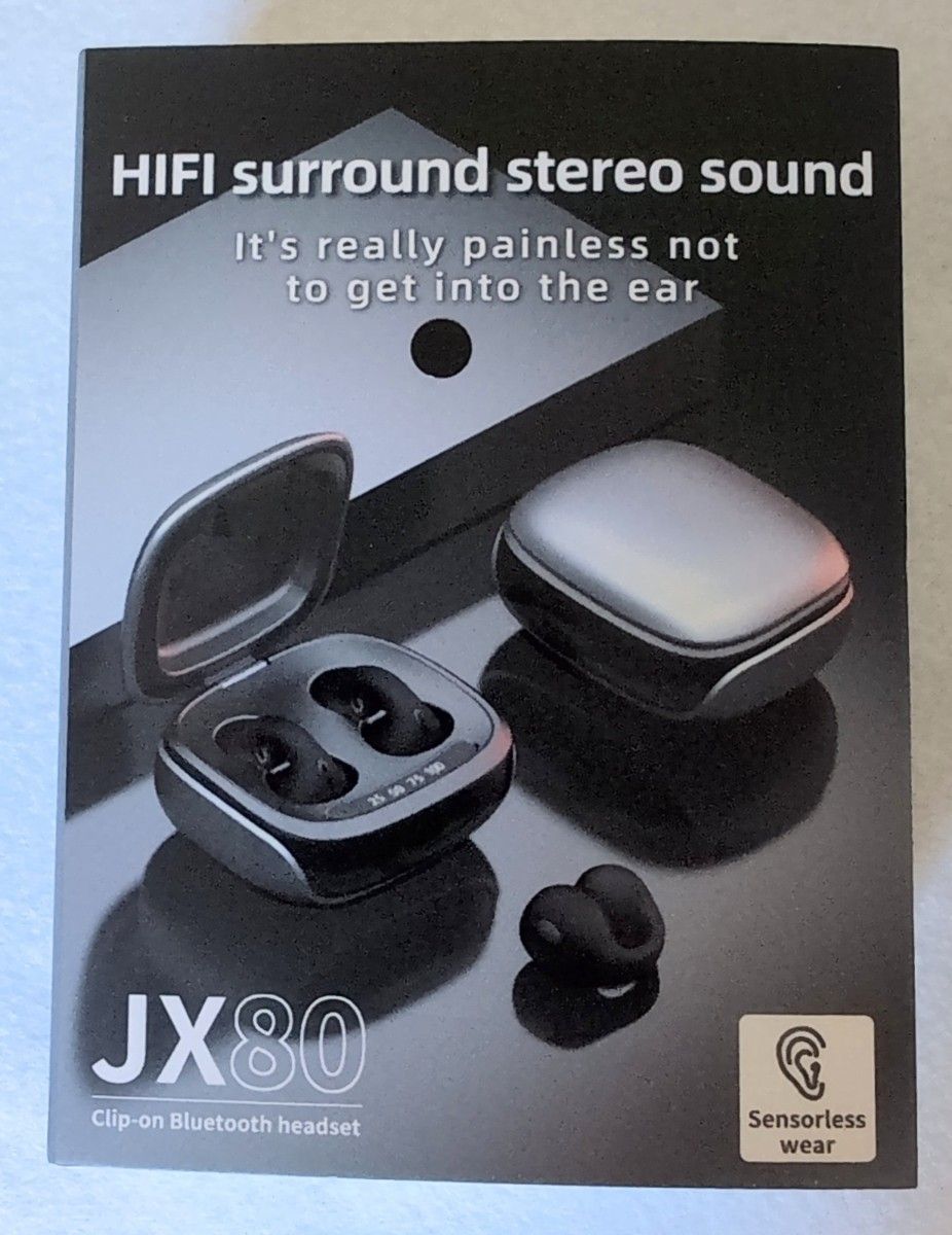 美品」JX80 ワイヤレスイヤホン Bluetooth V5 3 骨伝導 ながら 美品」JX80 ワイヤレスイヤホン Bluetooth V5 3 骨伝導 ながら