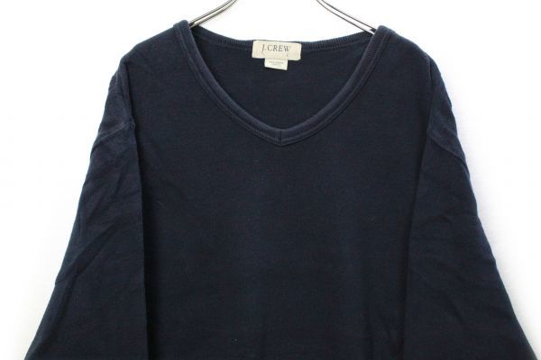 【有名人芸能人】 ネイビー 紺 (L) シャツ スウェット コットン Vネック ソリッドカラー J.CREW Jクルー 00's 90's 無地 スエット オールド 旧タグ 90年代 男性用 【有名人芸能人】 ネイビー 紺 (L) シャツ スウェット コットン Vネック ソリッドカラー J.CREW Jクルー 00's 90's 無地 スエット オールド 旧タグ 90年代 男性用