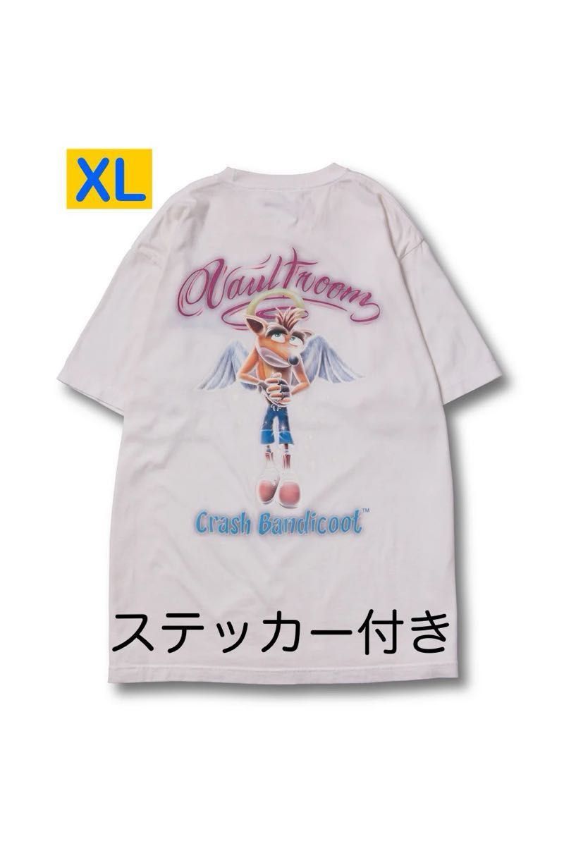 トップス VAULTROOM x Crash Bandicoot Angel Tee XL vaultroom × クラッシュバンディクー ANGEL TEE / オフホワイト