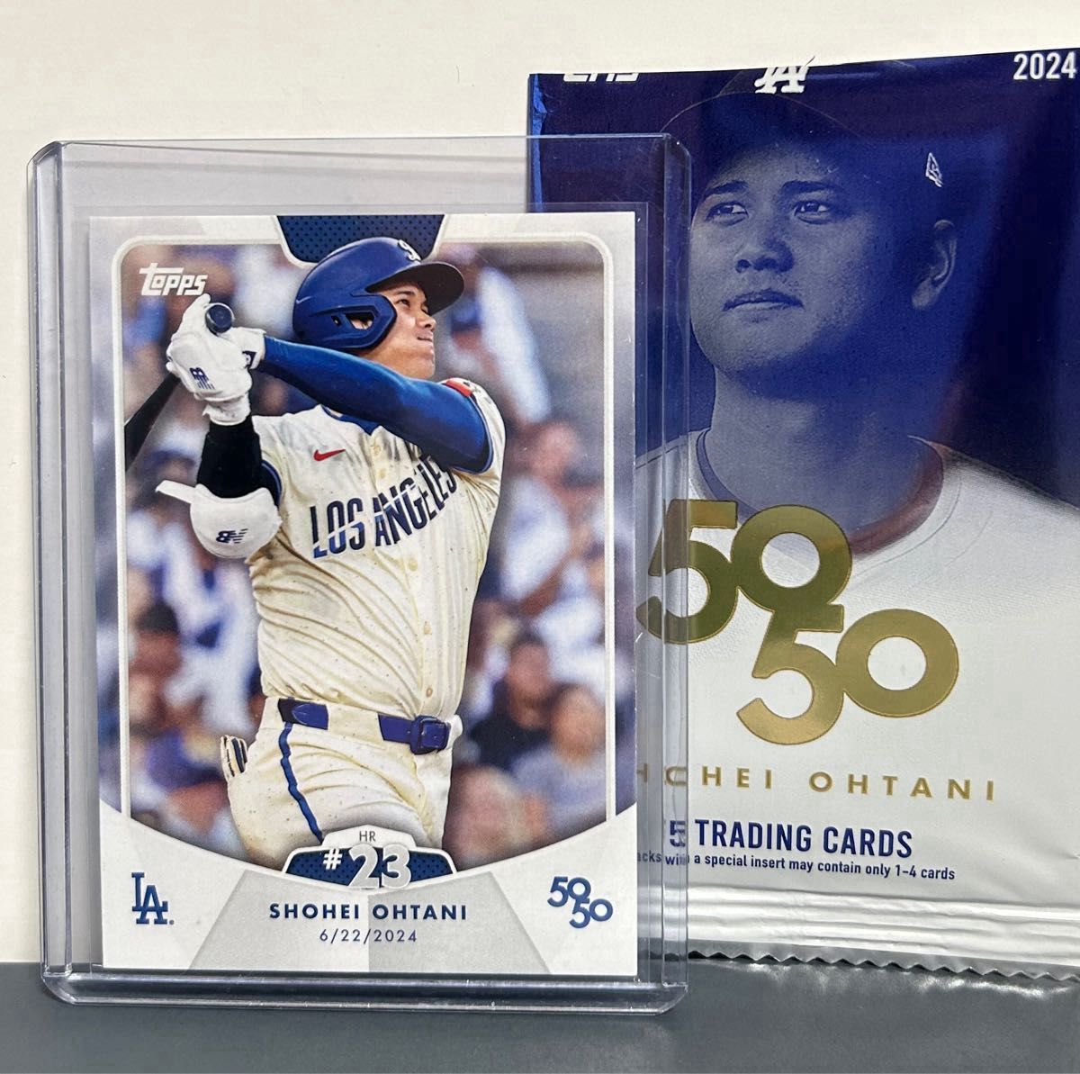 2024 Topps 大谷翔平 50/50 カード Shohei Ohtani Base HR #23 2024 Topps 大谷翔平 50/50 カード Shohei Ohtani Base HR #23