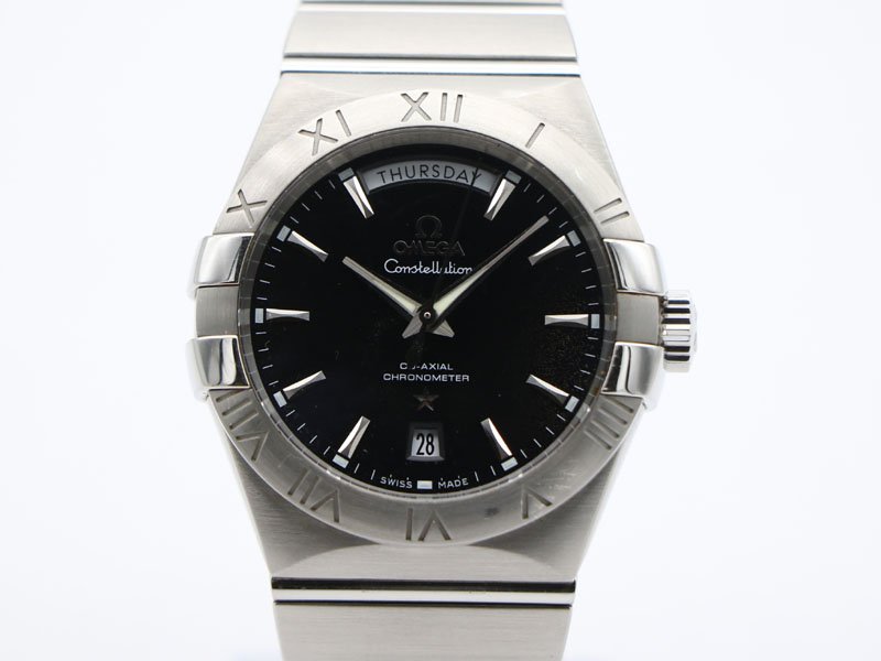 オメガ OMEGA 】腕時計 コンステレーション SS 自動巻 ブラック オメガ OMEGA 】腕時計 コンステレーション SS 自動巻 ブラック
