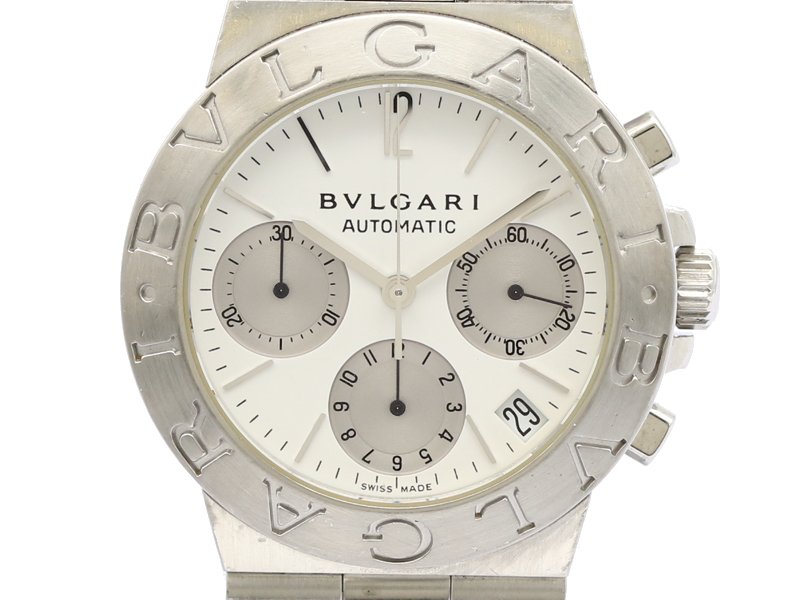 BVLGARI ブルガリ】CH35S ディアゴノスポーツ クロノグラフ SS デイト