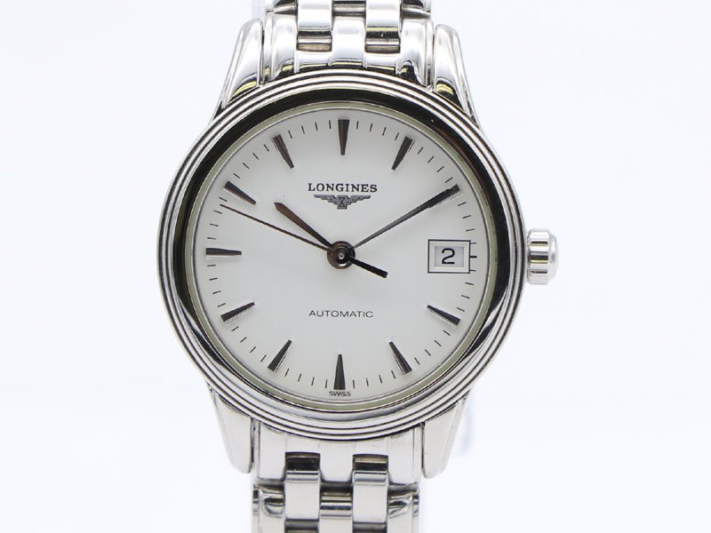 ロンジン LONGINES 】 腕時計 L4.217.4 フラッグシップ SS 自動巻