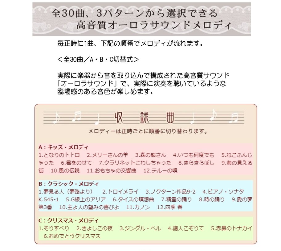 電波掛時計 スモールワールドウィッシュ 定価￥33,000-(税込