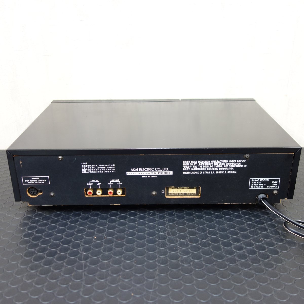 AKAI GX~R60EX [ジャンク品] ジャンク】AKAI アカイ カセットデッキ GX-R60EX 現状品 - メルカリ