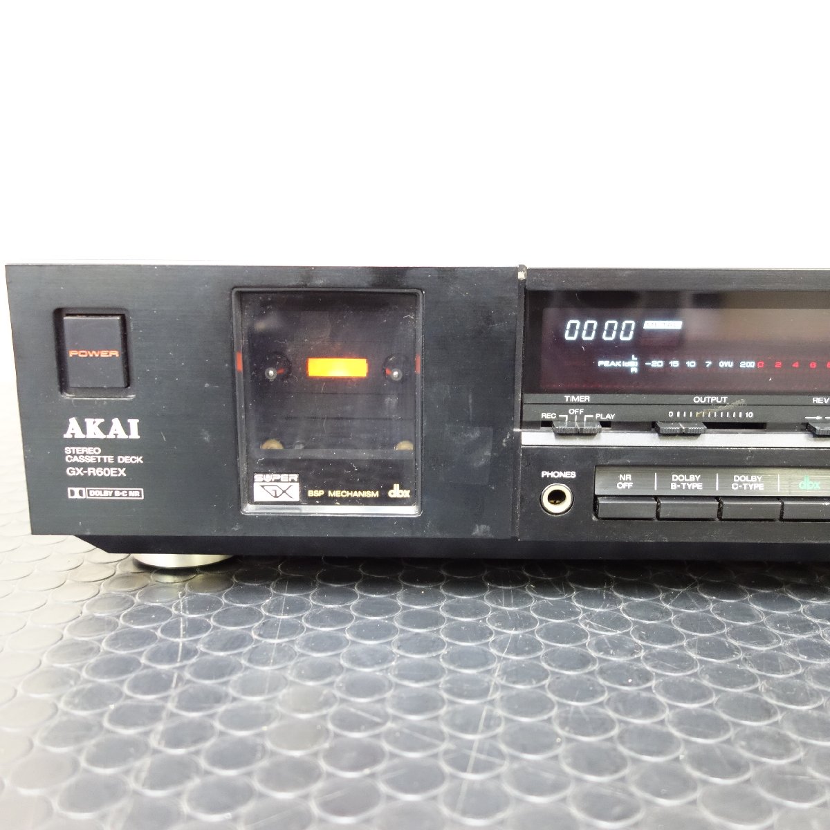 AKAI GX-R60EX ステレオカセットデッキ 【 ジャンク品 / 現状品 】