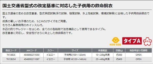 法定備品-AFボート-ライジャケ-ライフジャケット-タイプA-船検 法定備品-AFボート-ライジャケ-ライフジャケット-タイプA-船検