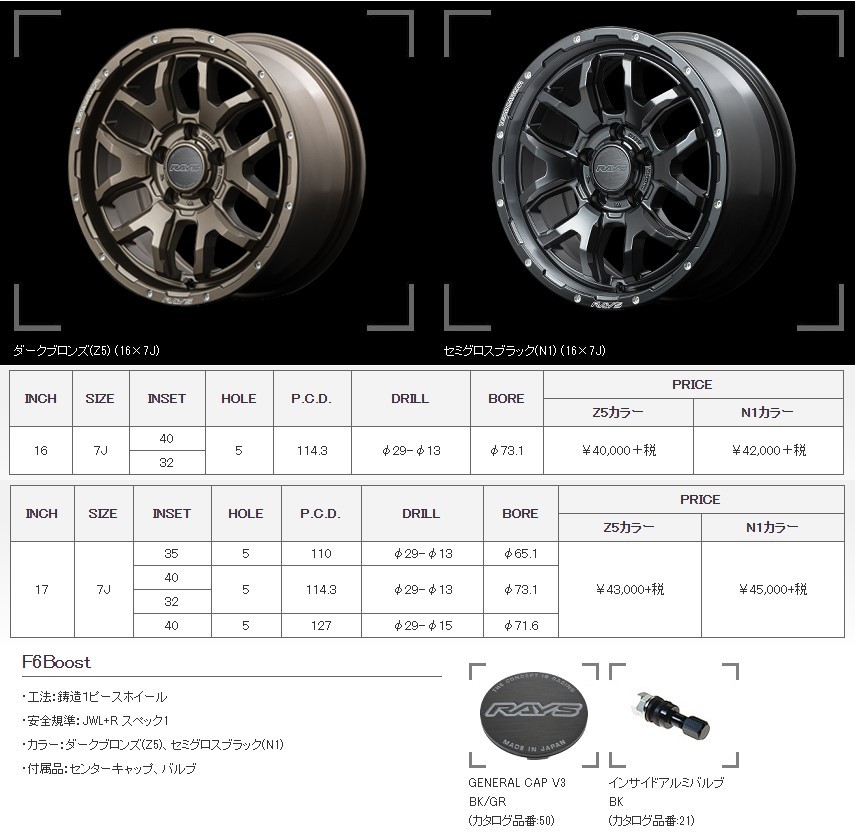 4本セット RAYS DAYTONA Z5 M 17X7.0J MUDSTAR 114.3 F6 225 65R17