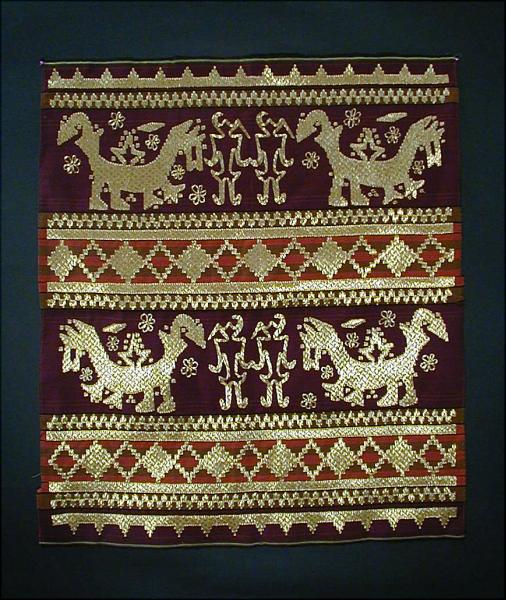 2002年春 インドネシア 19世紀 スマトラ島の総刺繍ベスト アンティーク