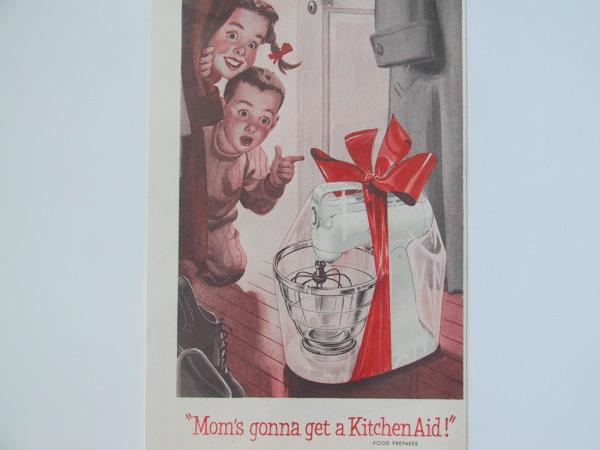 1952 year issue kitchen aid KitchenAid mixer advertisement 