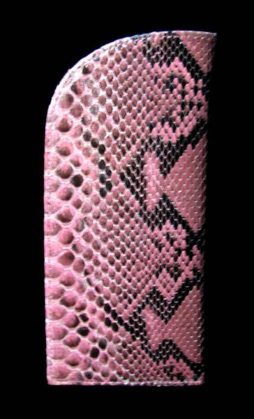  Indonesia * python leather. glasses case ( pink B)