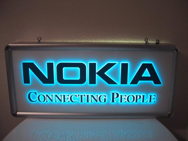【着後レビューで 送料無料】 非売品 米国 店舗用看板（特大） NOKIA ノキア 携帯電話 看板