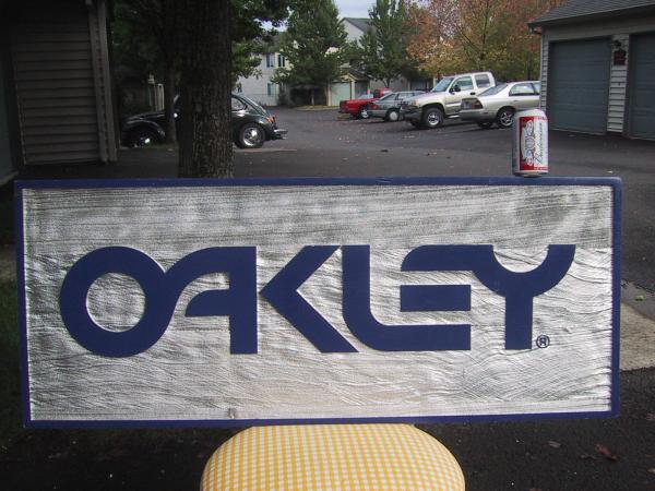 非売品　OAKLEY　オークリー　旧ロゴ　店舗用　大型サイン（看板_画像3