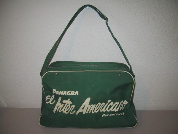1950年代 パナグラ(PANAGRA) パンナムバッグ(PAN AM) 緑色 ＃231