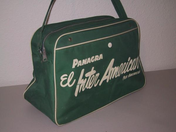 1950年代 パナグラ(PANAGRA) パンナムバッグ(PAN AM) 緑色 ＃231