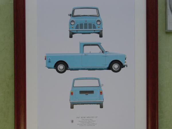 *1967BLMC Mini pick up * картина 30*MiniPic-up