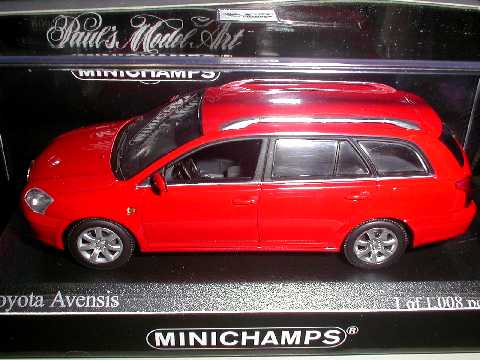 PMA 1/43 TOYOTA Avensis アヴェンシス 2002 (レッド)