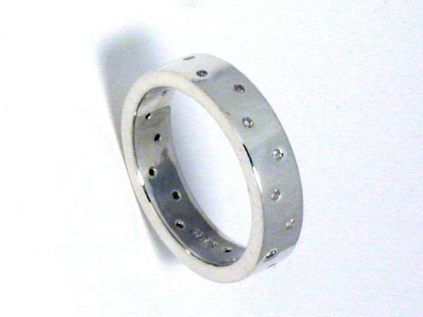【Maryf 10%OFF】★★ ダイアリング＃16 シルバー制 dia 0.12ct★★