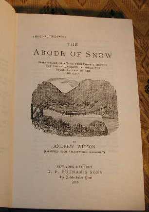[洋書] ヒマラヤ紀行／Andrew Wilson, The Abode of Snow 1875年 覆刻版_画像3