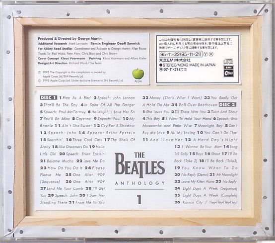  Beatles 2 листов комплект CD| The * Beatles * антология 1 1995 год записано в Японии 