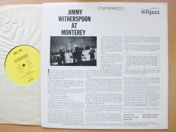 JIMMY WITHERSPOON/AT THE MONTEREY JAZZ FESTIVAL