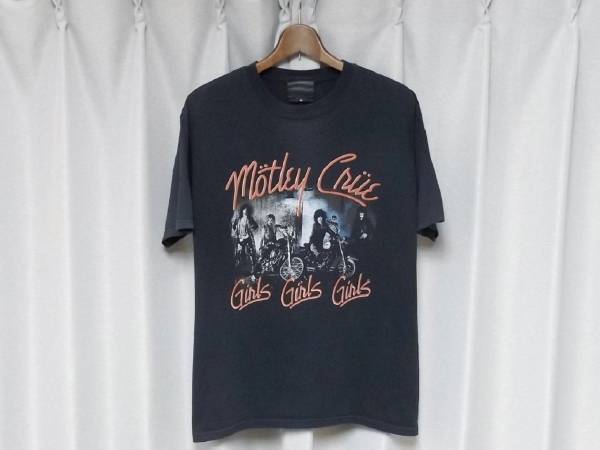 * редкий *Motley Crue Motley Crue частота футболка M черный чёрный USA America производства Vintage ROCK блокировка футболка бесплатная доставка 