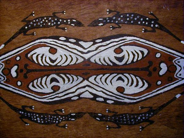 インドネシア・パプア州の樹皮絵画（コンボウ）「健康向上」の巻_画像2