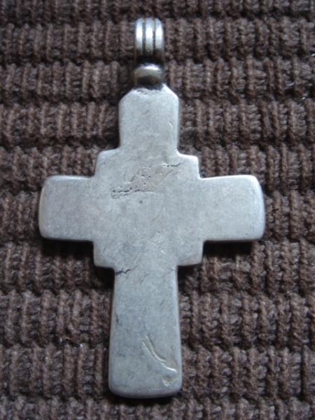 100年以上前 エチオピア シルバー クロス 十字架 ペンダント ヘッド アンティーク ティグレ _画像2