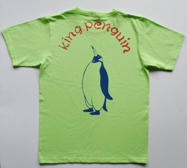  penguin T-shirt, yellow green, character entering, free shipping, short sleeves shirt, new goods 