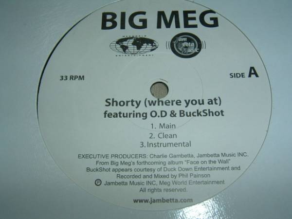12inch【Big Meg/O.D/Buckshot】Shorty(Where You At)●即決_画像1