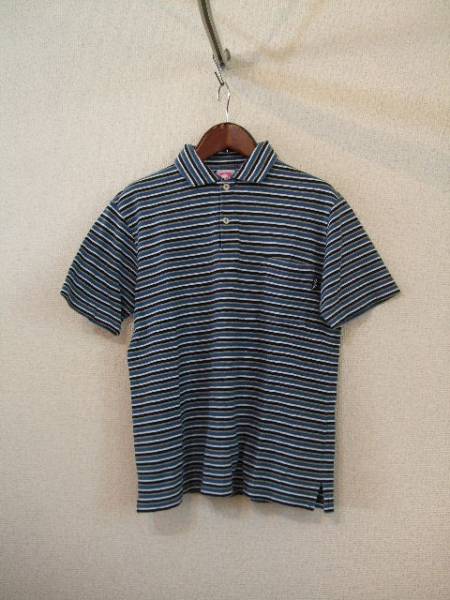 xgirl blue border polo-shirt with short sleeves (USED)71914