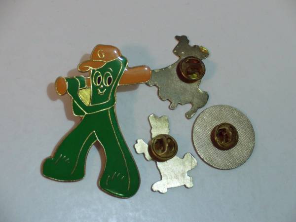 GUMBY(ガンビー)ピンズ４個セット（ピンバッジ）①_画像3