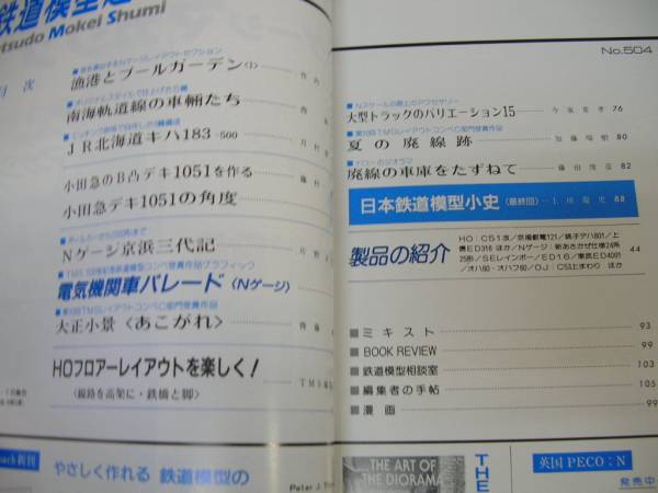 ●鉄道模型趣味●198808●キハ183-500京浜三代小田急デキ1050●_画像2