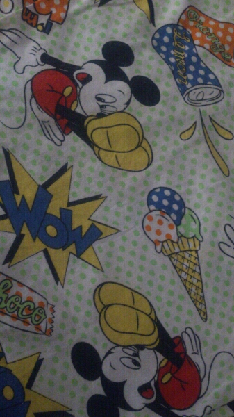  бесплатная доставка [Disney/ Mickey ]100cm майка сделано в Японии DIA CLUB Vintage 