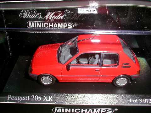 PMA 1/43 Peugeot プジョー205XR 1988 (レッド)