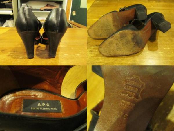  A.P.C. APC ремень ремешок кожа обувь 36