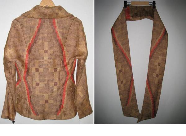  обычная цена 12 десять тысяч USA производства Ralph Lauren CORDOBAneitib рисунок linen× шелк жакет 9 Ralph Lauren стандартный новый товар высококлассный 