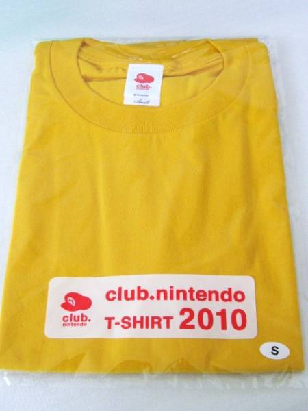 高価値セリー Tシャツ2010 クラブニンテンドー マリオ イエロー マスタード ニンテンドースイッチアクセサリー