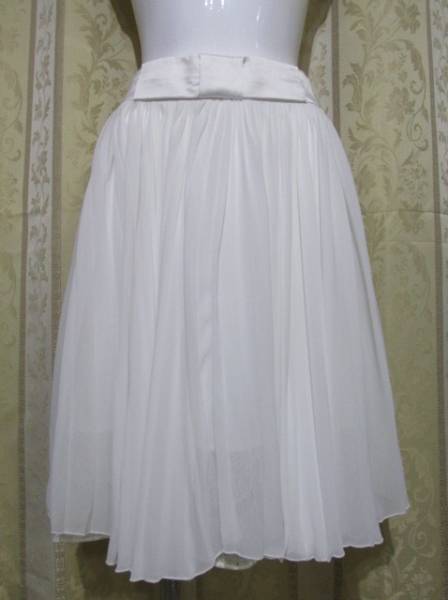 【ファッション通販】 SLY スライ フレア スカート オーガーンジー ホワイト 77％以上節約 美品