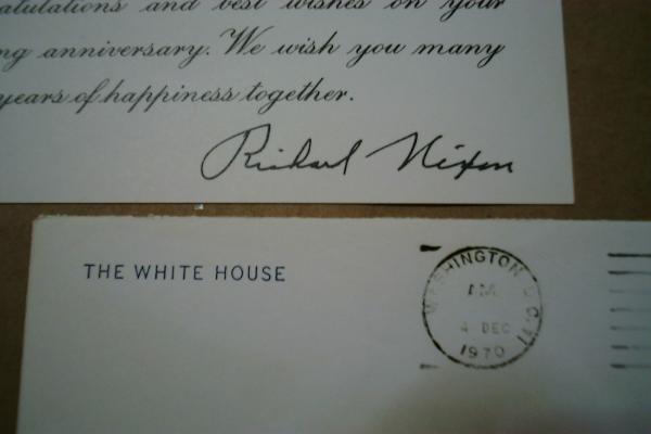 ニクソン大統領からのバースデー・カード_画像2