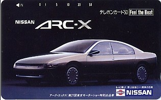*ARC-X( Nissan ). telephone card *
