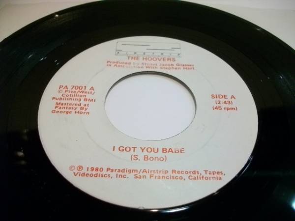 EP 7'' THE HOOVERS / I GOT YOU BABE